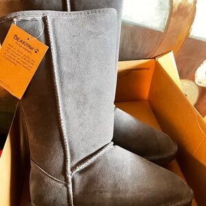 Bearpaw Gray Suede Boots